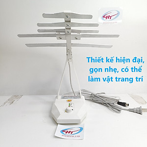 anten bàn HOÀNH KIẾN ĐẠT 105 cho chung cư cao tầng hoặc nhà gần trạm phát sóng DVB T2, Hàng Chính Hãng.