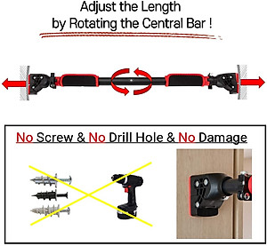 Xà Đơn Treo Tường Gắn Cửa Đa Năng Độ Dài Tùy Chỉnh Giúp Bạn Tập Gym, Tập Cơ Bụng, Cơ Vai, Cơ Xô 60-120Cm - Chính Hãng dododios (Màu Ngẫu Nhiên)