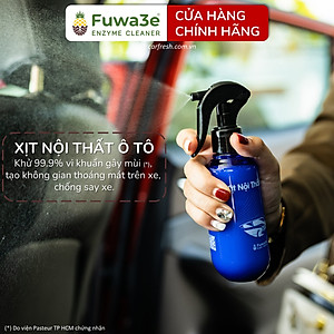 Xịt khử mùi diệt khuẩn ô tô hữu cơ enzyme sinh học từ vỏ dứa Fuwa3e 150ml