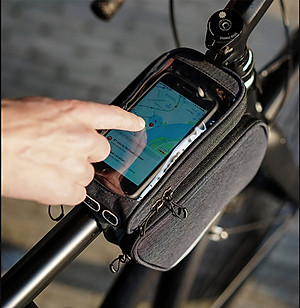 Túi gắn ống ngang tương thích với điện thoại cảm ứng Sahoo Urban Doube Top tube bag with Smart phone Holder