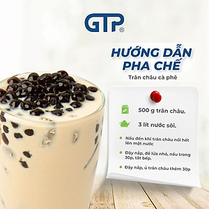 Trân châu đen hương/vị Cà phê(1kg/bao), dùng kèm trà sữa. Trân châu dẻo dai thơm