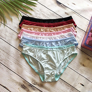 Bộ 5 Quần lót nữ trơn thun lạnh cực dễ chịu chuẩn size Made in Viet Nam (Nhiều size, nhiều màu)