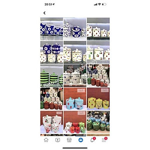 Hũ muối dưa cà sứ Bát Tràng 1/1.5/4/5/8 lít (hoạ tiết mới)