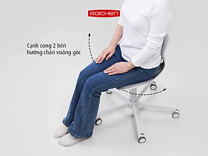[Ghế Roichen WOW Minh ngọc] Ghế chỉnh dáng ngồi đúng  có chân xoay Roichen - WOW Hàn Quốc. Nhiều màu lựa chọn.