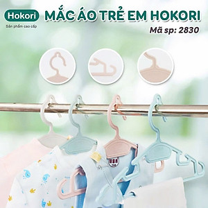 Set 10 Móc quần áo trẻ em Hokori nhựa cao cấp Việt Nhật 