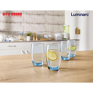 Ly Uống Nước Thủy Tinh Luminarc Salto Blue 350ML - J1585 - Bộ 6 ly