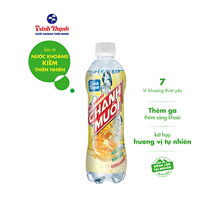 Thùng 24 chai Nước Khoáng Thiên Nhiên Có Ga Đảnh Thạnh Khoáng Chanh Muối 430ml