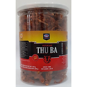 Beef jerky Special snack fiber spicy. Khô bò sợi Thu Ba 300gr cay ngon Quảng Ngãi ăn vặt đọc sách, làm quà tặng Tết