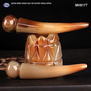 Dụng cụ điện chẩn mắt trâu bằng Sừng (MH817) DAY ẤN HUYỆT GAN, MẬT, đả thông kinh mạch