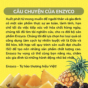 Nước lau đa năng sinh học ENZYCO 475ml - Chiết xuất Bồ hòn và Enzyme Dứa