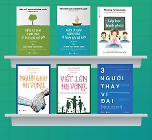 Bộ sách chào mừng Tết thầy trò 20/11: Thầy cô giáo hạnh phúc sẽ thay đổi thế giới tập 1 + Tập 2 + Lớp học hạnh phúc + Người gieo hy vọng + Viết lên hy vọng + Ba người thầy vĩ đại   ( Tặng kèm sổ tay)