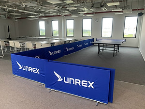 Ring chắn bóng bàn dài 140cm rộng 75cm, bạt quây chắn bóng bàn cho gia đình và câu lạc bộ thể thao