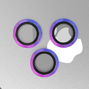 Kính Cường Lực cho Camera Lens MIPOW KINGBULL ALUMIUM Trong Suốt Viền Màu Dành Cho iPhone 13 Pro Max / 13 Pro_ Hàng Chính Hãng