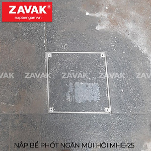 Nắp bể phốt ngăn mùi inox Zavak MHe25