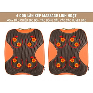 Máy massage lưng hồng ngoại Puli PL-803A-W - 8 bi