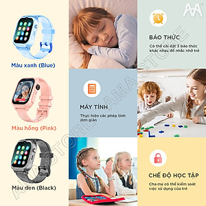 Đồng hồ Thông Minh Định vị Trẻ em SmartWatch AMA K26 Lắp sim Gọi Video có thể Tháo rời Tiện lợi Hàng nhập khẩu