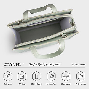 Túi Yuumy ( Thời trang nữ tiện lợi size 20 - Túi đeo chéo da Seasand YN191 )
