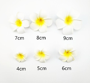 Sét 2 bông hoa sứ / hoa đại mềm cài tóc đi biển KAH153