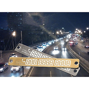 Thanh ghi số điện thoại trên kính ô tô có dạ quang