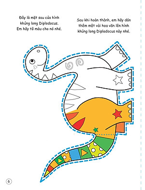 Cắt, Gấp, Tô Màu - Thế Giới Khủng Long