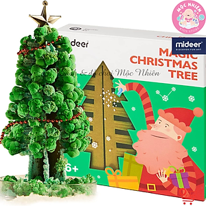 Cây thông Noel Mini để bàn phủ tuyết tự nở thần kỳ - Mideer Magic Christmas Tree - Quà Giáng sinh 2022 cho bé