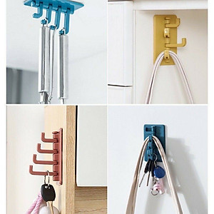 Móc treo đồ dán tường đa năng 4 chấu hình cây thông chắc chắn tiện dụng - móc treo chìa khóa, vật dụng, quần áo tiện lợi