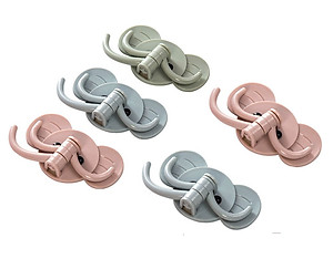 Combo 3 Móc Dán Tường Treo Đồ Dán Tường Hình Voi GroFa 