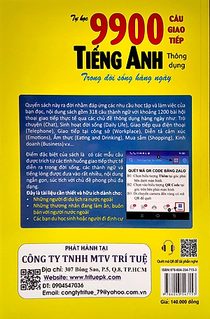 Tự Học 9900 Câu Giao Tiếp Tiếng Anh Thông Dụng Trong Đời Sống Hàng Ngày