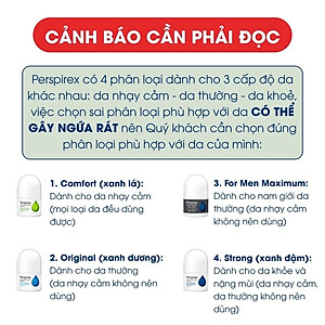 Lăn Khử Mùi Perspirex Comfort, Original, Strong, For Men Giúp Khử Mùi Hôi Nách, Hạn Chế Ra Mồ Hôi Nhiều 20ml