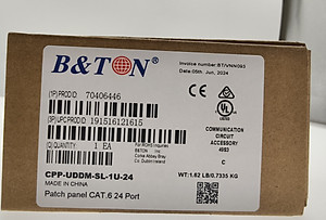 Patch Panel CAT6 UTP 24 cổng - BTON- model 70406446- hàng chính hãng