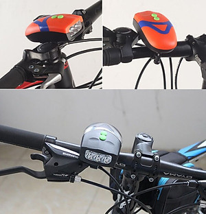 Đèn chiếu sáng có còi dành cho xe đạp - Hàng chính hãng 