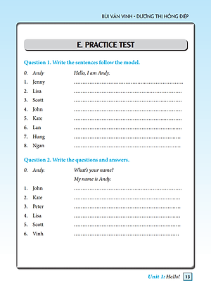 Sách Bài Tập Tiếng Anh Lớp 3 (Tái Bản)