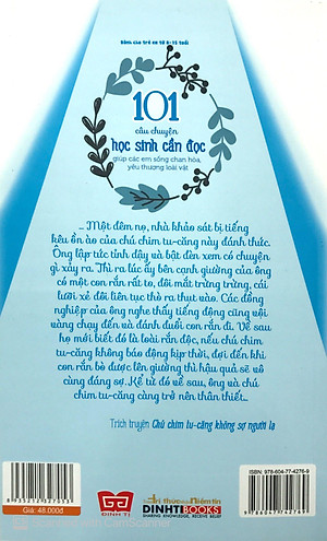 Sách Kỹ Năng Sống - 101 Câu Chuyện Học Sinh Cần Đọc Giúp Các Em Sống Chan Hòa, Yêu Thương Loài Vật