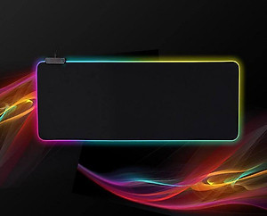 Bàn Di Chuột , Miếng Lót Chuột Gaming RGB Bo Viền Led Sáng Cỡ Lớn  FULL SIZE 80 x 30 cm - Chơi Game Led Nhiều Màu