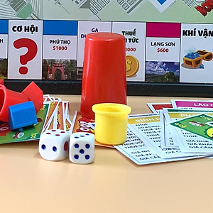 Cờ tỷ phú Monopoly cao cấp bản Việt Nam cải tiến - Boardgame cờ tỷ phú vui nhộn kích thước 31x31 và 42x42 - Hàng chính hãng D Danido