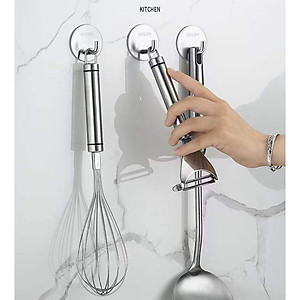Móc Dán Tường INOX 304 Treo Đồ nặng, Treo Thớt, Nồi Niêu Treo Đồ Đa Năng [CHỐNG NƯỚC, CHỐNG RỈ] Dán Mọi Bề Mặt