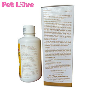 Bio Finil xịt trị ghẻ, ve rận, bọ chét chó mèo