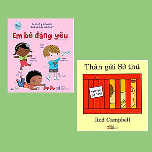 Combo Tranh Sách Song Ngữ Yêu Thích Cho Bé 0-3 Tuổi : Thân Gửi Sở Thú (Tái Bản) + Em Bé Đáng Yêu + Poster ( Song Ngữ Việt Anh Cho Bé 1+)