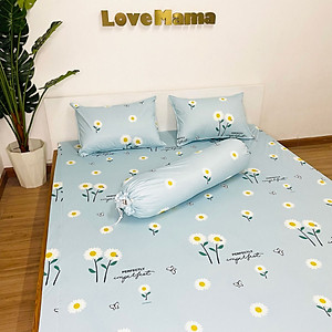 Ga chống thấm Cotton LoveMama cao cấp không sột soạt, mềm mại, thoáng mát loại 1