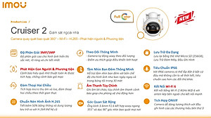 Camera IP Wifi imou IPC GS7EP-5M0WE 5MP 3K Full Color, GS7EP 3MP quay quét Ngoài Trời, Cảnh báo, đèn còi - Hàng chính hãng