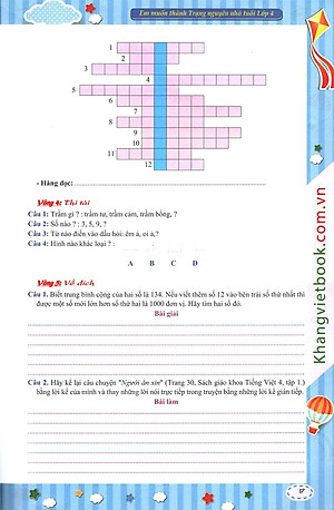 Sách Em Muốn Thành Trạng Nguyên Nhỏ Tuổi (Lớp 4)