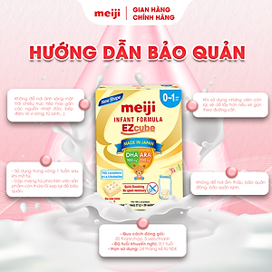 Sản Phẩm Dinh Dưỡng Công Thức Meiji Infant Formula EZcube - Nhập khẩu chính hãng (540g)