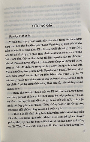 Biên Bản Chiến Tranh 1-2-3-4.75 ( Xuất bản lần thứ sáu )