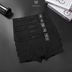 Quần boxer nam, combo quần lót đùi nam cao cấp chất thun lạnh kháng khuẩn co giãn 4 chiều phong cách nam tính - LOCATSE -
