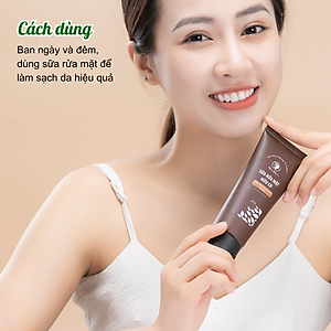 Sữa rửa mặt hữu cơ dưỡng ẩm da mịn màng, sạch mụn, trắng da Wonmon 70g