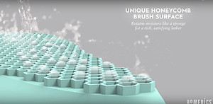 Máy rửa mặt USA Silicone kháng khuẩn công nghệ siêu âm, hút chân không HoMedics nhập khẩu USA