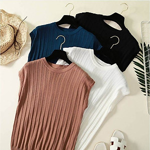 Áo len nữ freesize tay ngắn 15