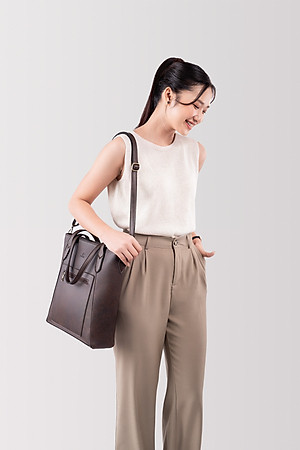 Túi Yuumy ( Thời trang nữ công sở dáng đứng cỡ trung - Túi xách da Seasand YTX39 )