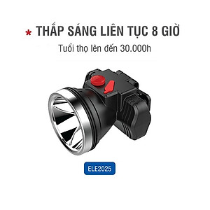 Đèn sạc đội đầu siêu sáng chính hãng Roman ELE2025