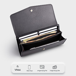Ví Lata ( Thời trang nữ dáng cầm tay dáng dài - Ví da VN66 )